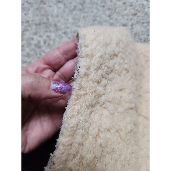 Vintage 80s Carhartt Denim Vest Men's  Large Tall Sherpa Lined Workwear Snap USA - Picture 14 of 16